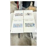 4 - souvenir stamps of Canada books
