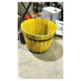 wood barrel planter - 20'