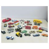 lot of Hot Wheels, Majorette, Matchbox toy cars