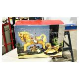 Festive Christmas rocking horse in box