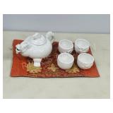 ceramic Dragon theme teapot w/ 4 cups