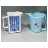 pair- Wade water jugs w/ advertising