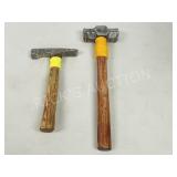 pair- metal head hammers, 11' & 16' long