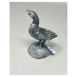 signed soapstone goose sculpture - 5' tall
