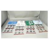 4 - U.S mint uncirculated coin set - 1991 - 1994
