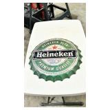 15' Heiniken bottle top tin sign
