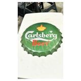 15' Carlsberg bottle top tin sign