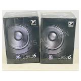 pair of Yorkville YSM6 active studio monitors