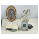 4- assorted clocks- 2 are clock radios
