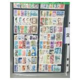 2 sided page, 200 stamps Hungary + Italy