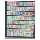 2 sided page, 200 stamps Hungary