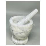 alabaster mortar & pestal