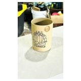 vintage English Stone ware utensil pot - 8' h