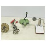collection of vintage kitchen items