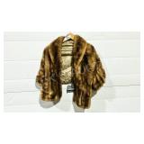 vintage  fur shawl