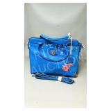 New leather purse w/ hand painted design