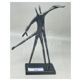 metal dancers sculpture by Khalique - 11.5' tall