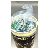 small tub vintage marbles