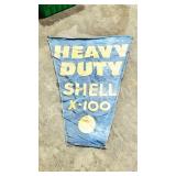 Heavy duty Shell X-100 double sided canvas banner