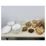 lot of various pyrex & corning ware
