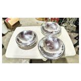 3 cast aluminum bowls - 2 - 11' & 1 - 10'
