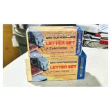 2 - letter stamp sets - 1 /8'  & 1/4'  in cases