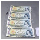 Canada- 1973 dollar notes, 3+3+3 cons. #