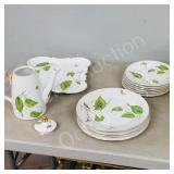 Godinger china- dinner & salad plates, Teapot