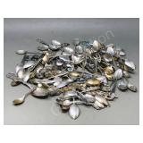 sterling silver collector spoons - 1120 g.