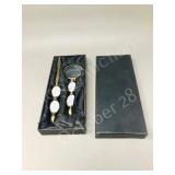 brass magnifier & letter opener set -