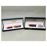 2 Paker pen / pencil sets - 1 inscribed