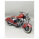 tin motor bike - 14"   red