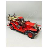 tin fire truck - 14" long