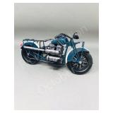 tin motor bike 10" - blue