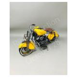 Tin motor bike - 14" long , yellow