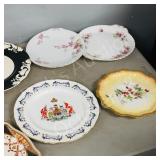 assorted china plates, various sizes