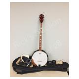 Raven  5 string  Banjo in soft case