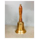 10 " tall bras bell - inscribed