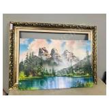 original painting by K. Hahan - framed  43" x 31"