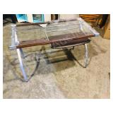 moern glass top coputer desk