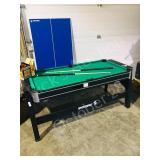 Sportcraft games table w/ paddles 33" x 72"