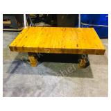 Laminated wood coffee table