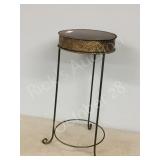 metal plant stand-  27" tall