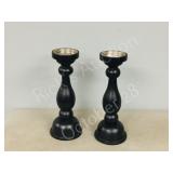 pair- candle holders- 18" tall