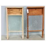 2 vintage washboards