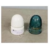 2 antique insulators - CP & CN