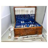 Birks Regency cuttlery chest , flatware & extras