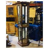 1/2 moon display cabinet -front panel missing