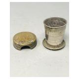 Vintage pocket cup collapsing cup