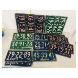 box of alberta licence plates (21)